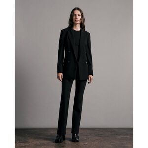Rag & Bone ICONS Andie Classic Fit Twill Wool Blend Blazer NWT 8 Black